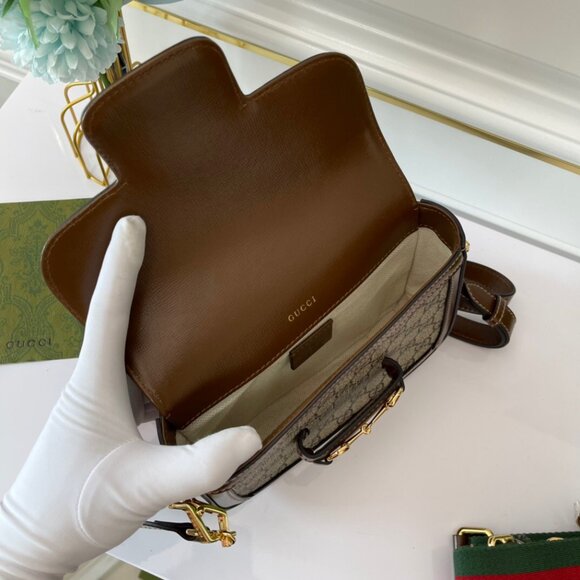 🔥Gucci Horsebit 1955 Brown Shoulder Bag - Picture 9 of 9